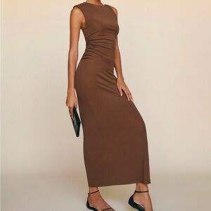 NWT - Reformation Amara Knit Dress in brown